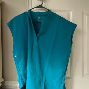 Figs Rafaela top teal size small